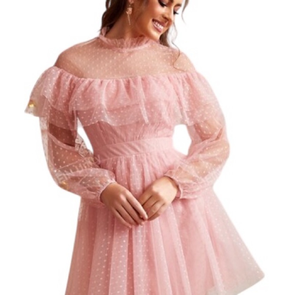 New 
Forever 21 Peach Layered Dress